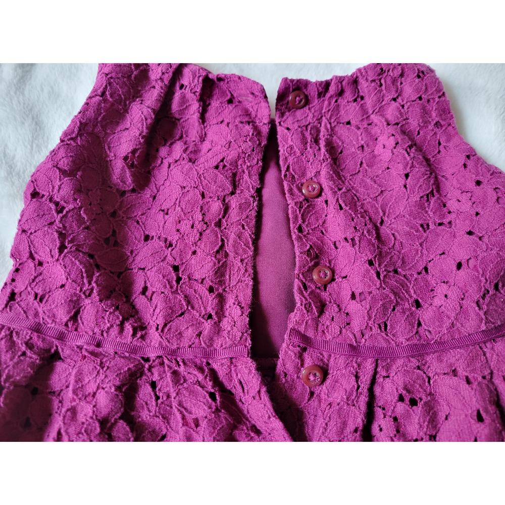 CHEROKEE GIRLS Dress Baby Girl 18 Months Violet Braided Lacing ALine - Picture 5 of 7